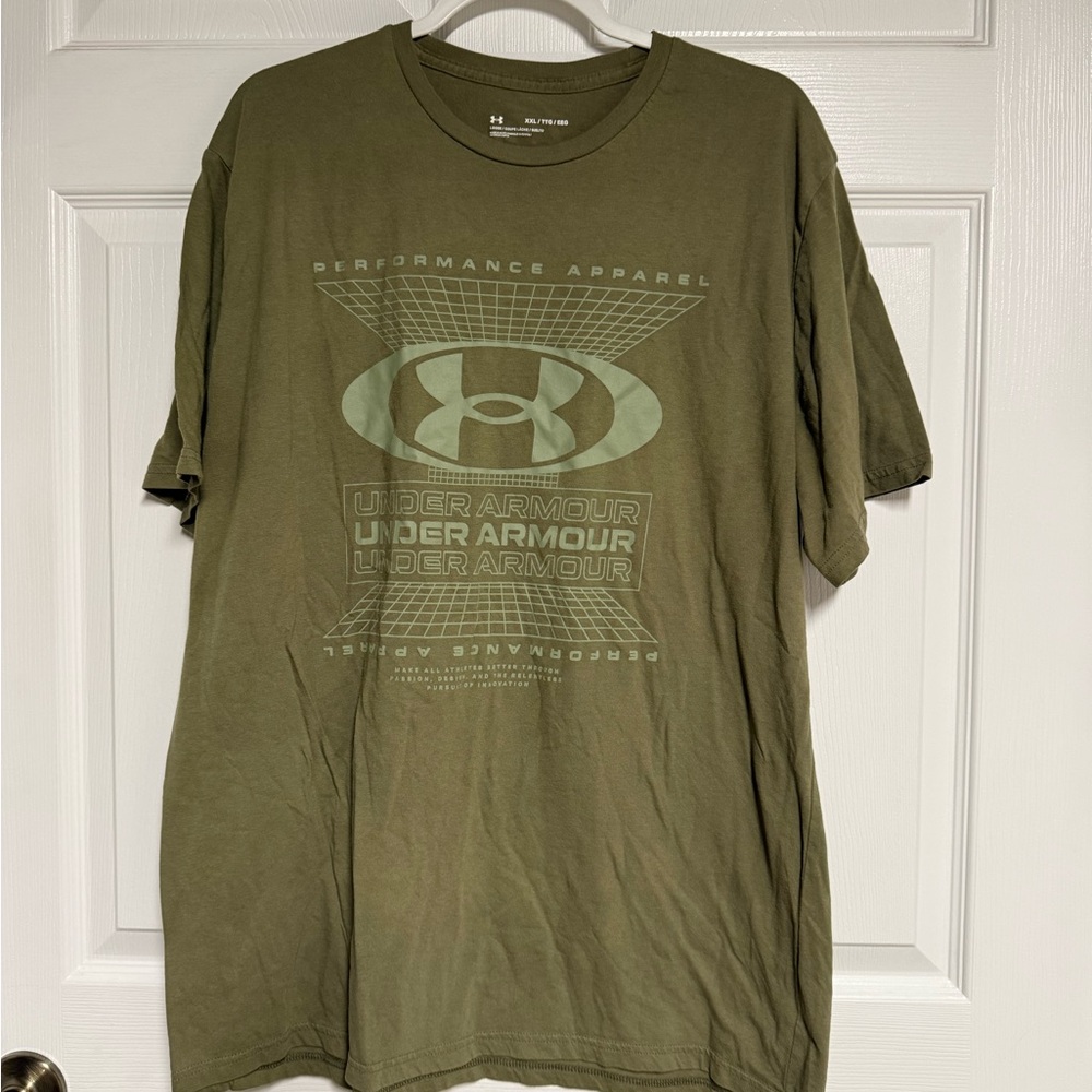 Under Armour Men's Olive Green Performance T-Shirt